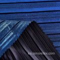 Poliéster tejido del color del gradiente de la hoja de impresión plisada Tela